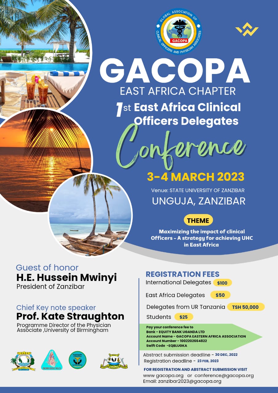 Call for Abstract submissions for the 1st East Africa Clinical officers Conference